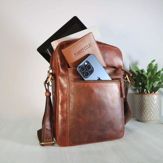 Leather iPad Tablet Bag