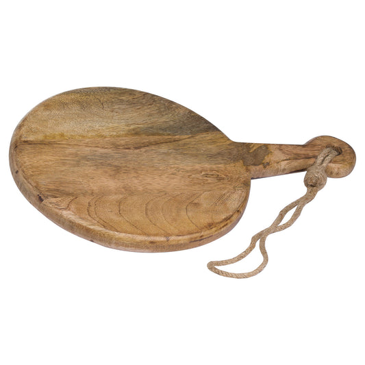 Large Round Hanging Hard Wood Chopping Board