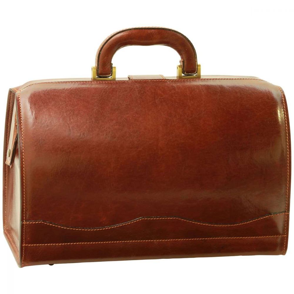 COWHIDE LEATHER DOCTOR'S BAG - BROWN