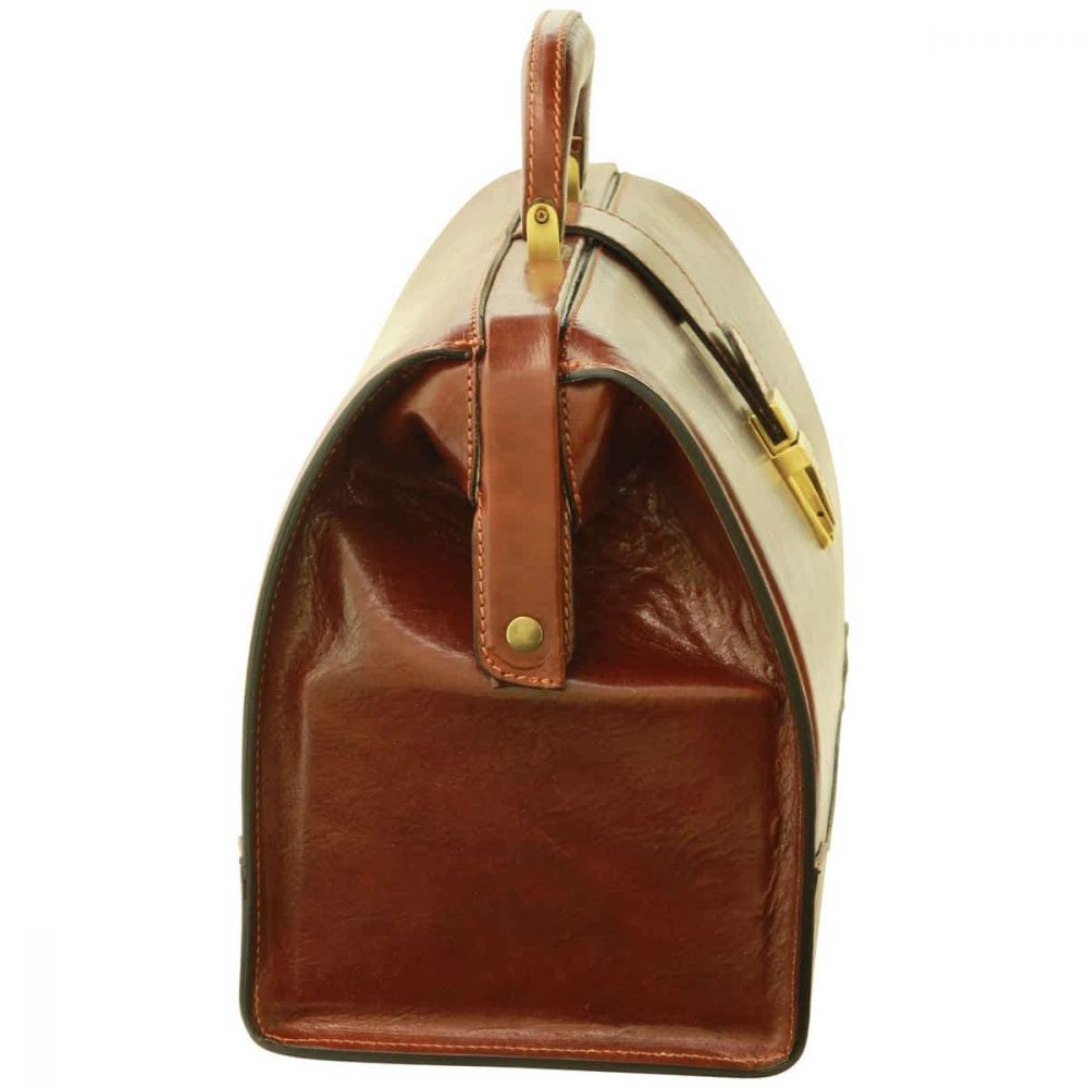 COWHIDE LEATHER DOCTOR'S BAG - BROWN