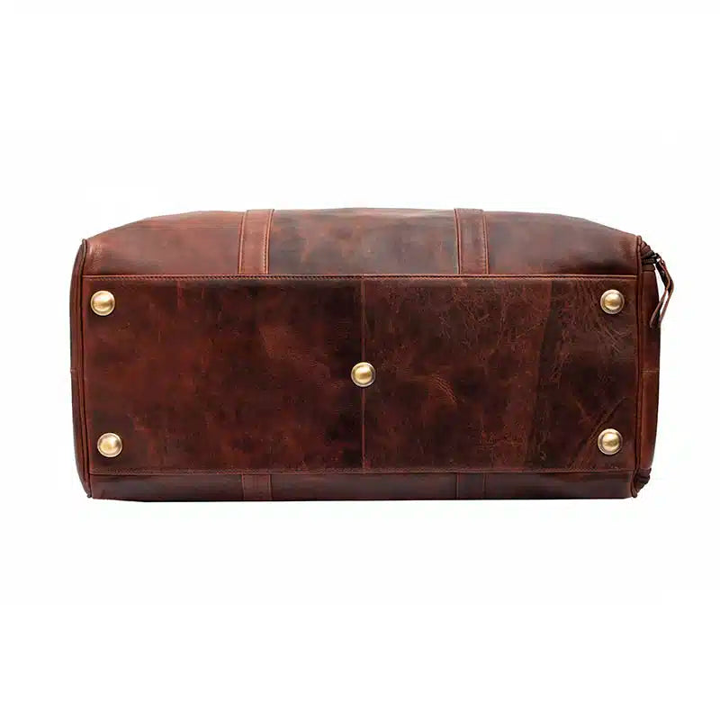 Roma Brown Large Holdall with Shoe Section