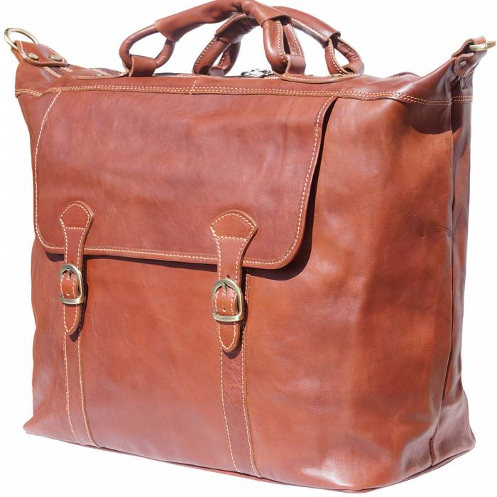 Weekender Leather Travel bag - Brown