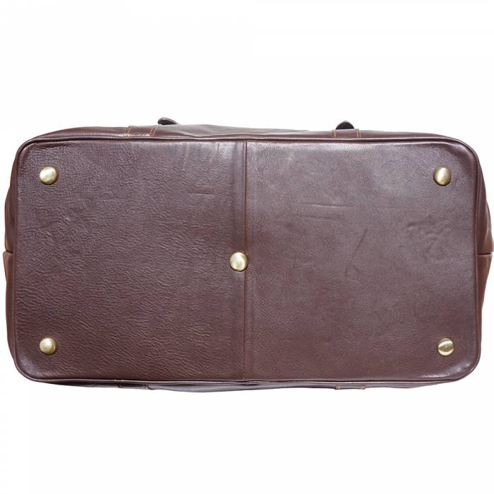 Weekender Leather Travel bag -  Dark Brown