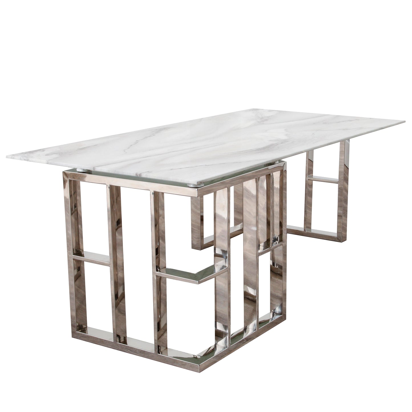 Marble Glass Manhattan Coffee Table