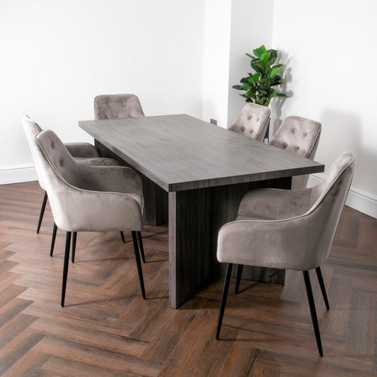 Grey Oak Dining Table