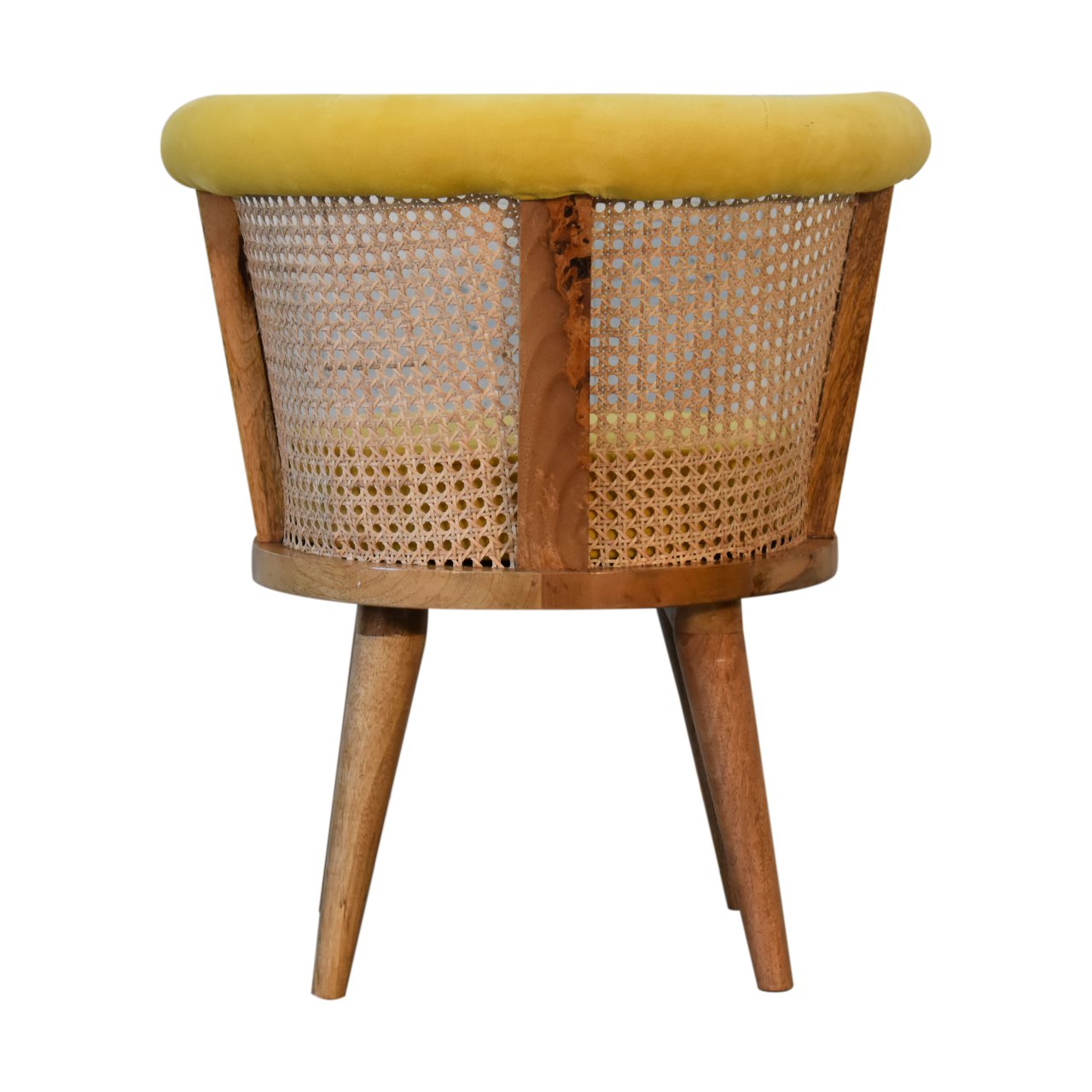 Larissa Mustard Cotton Velvet Nordic Chair