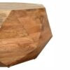 Geometric Solid Wood Coffee Table