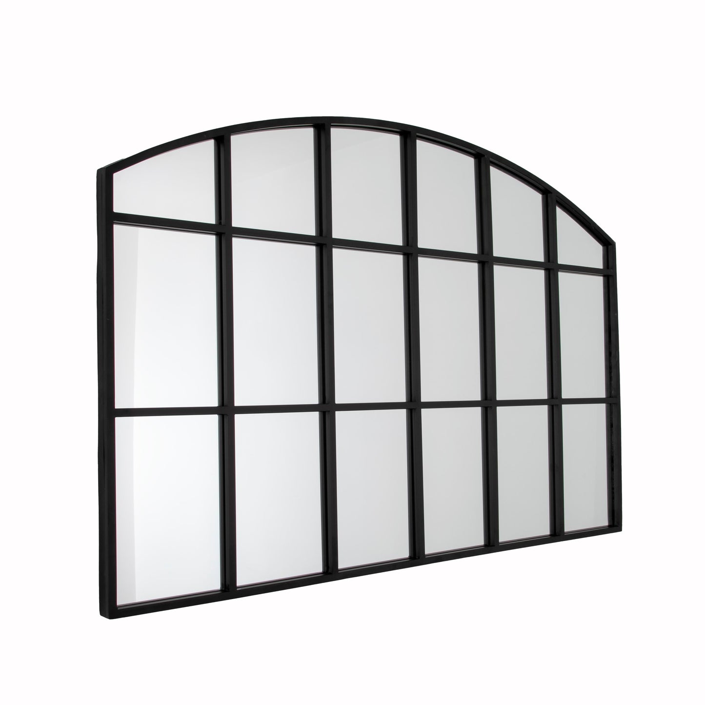 Horizontal Arch Mirror - Black