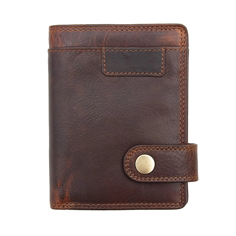 New York Leather Notecase RFID Wallet - Brown