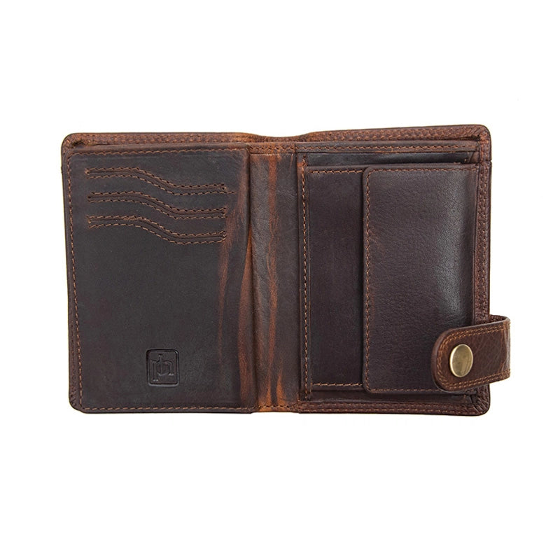 New York Leather Notecase RFID Wallet - Brown