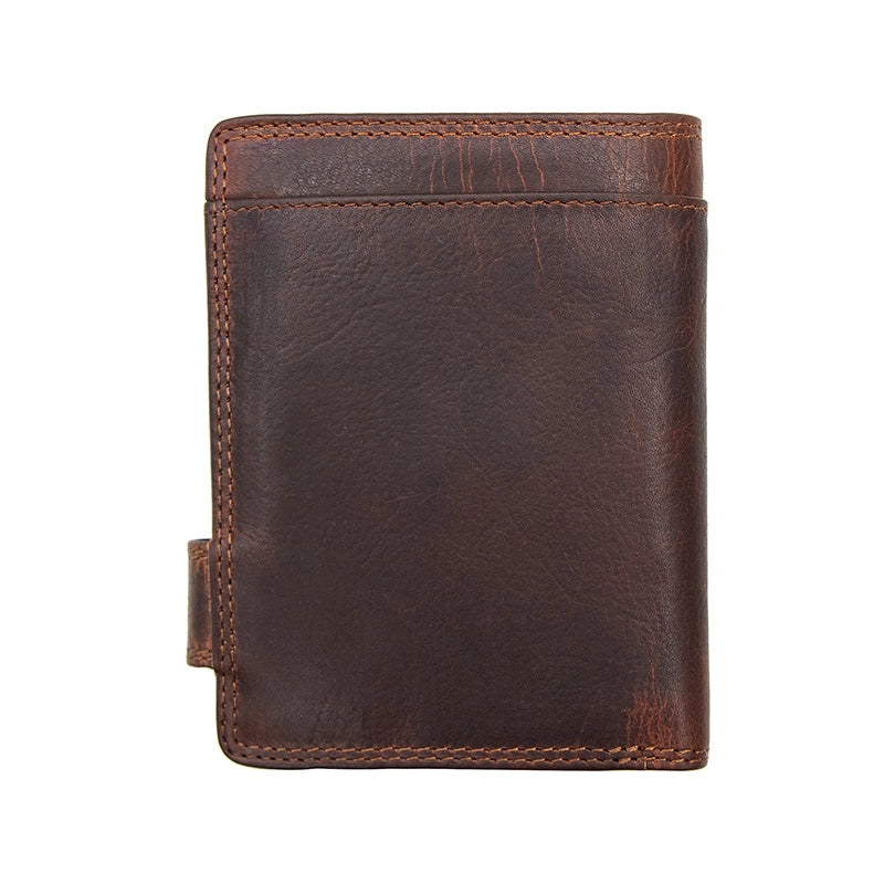 New York Leather Notecase RFID Wallet - Brown